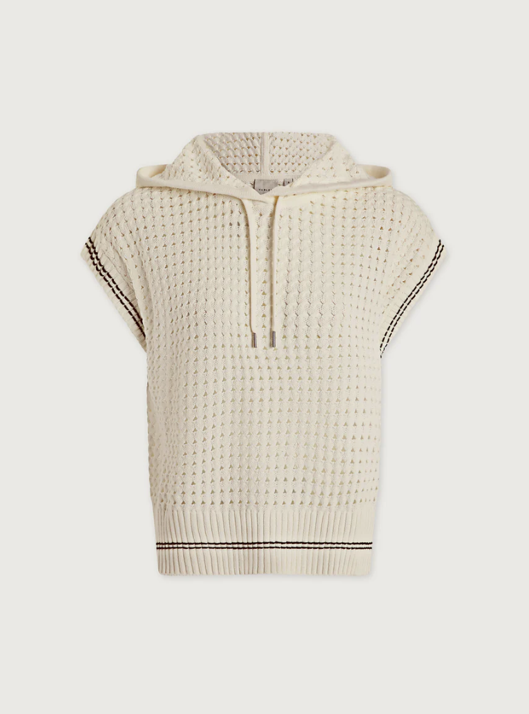 Strickhoodie weiß