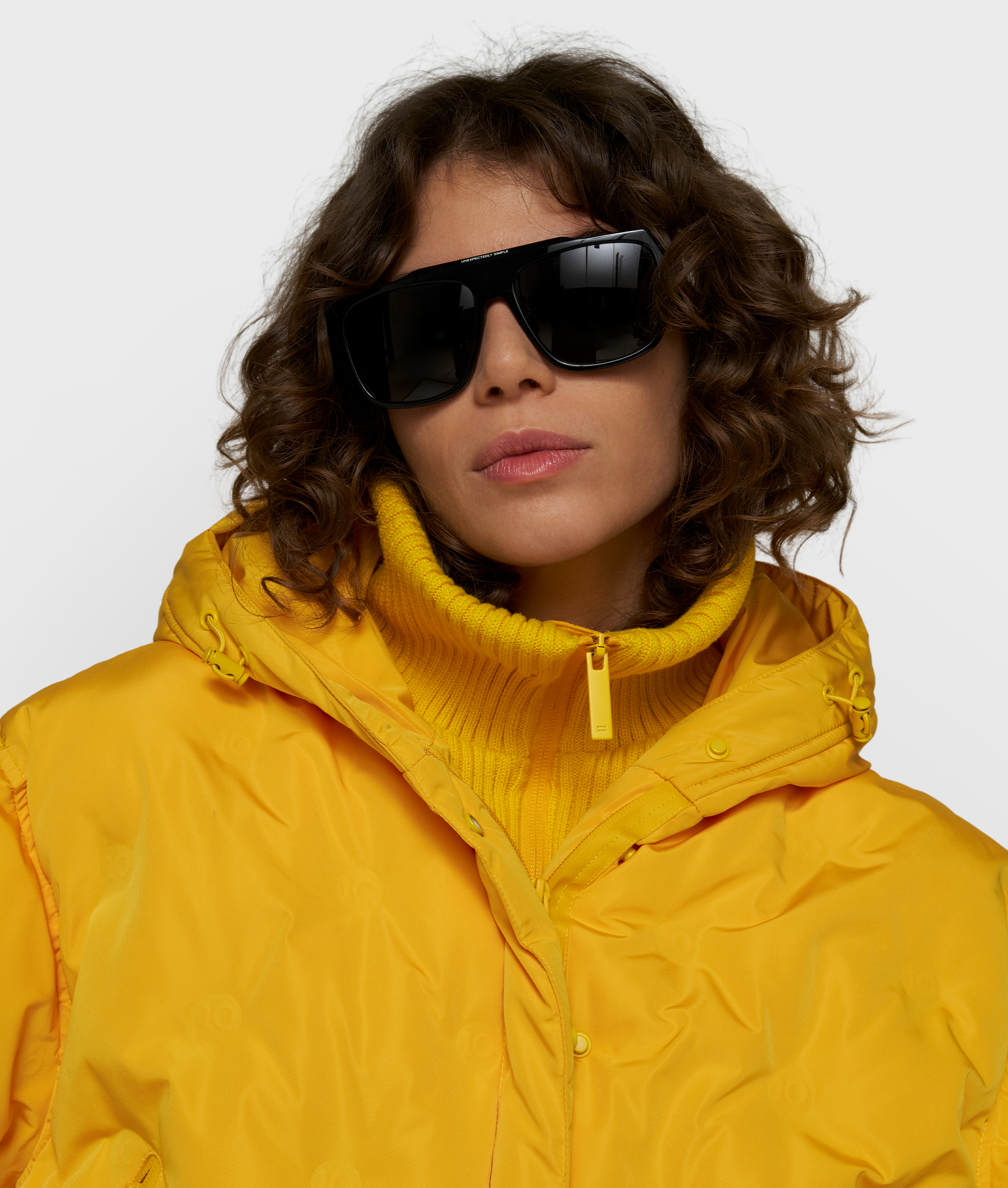 10DAYS - Wattierte Jacke Bright Mango aus recyceltem Polyester