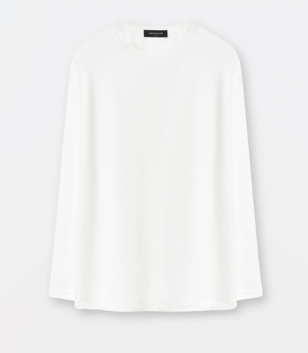 Fabiana Filippi - Langarmshirt mit Viskose-Einsatz am Rücken