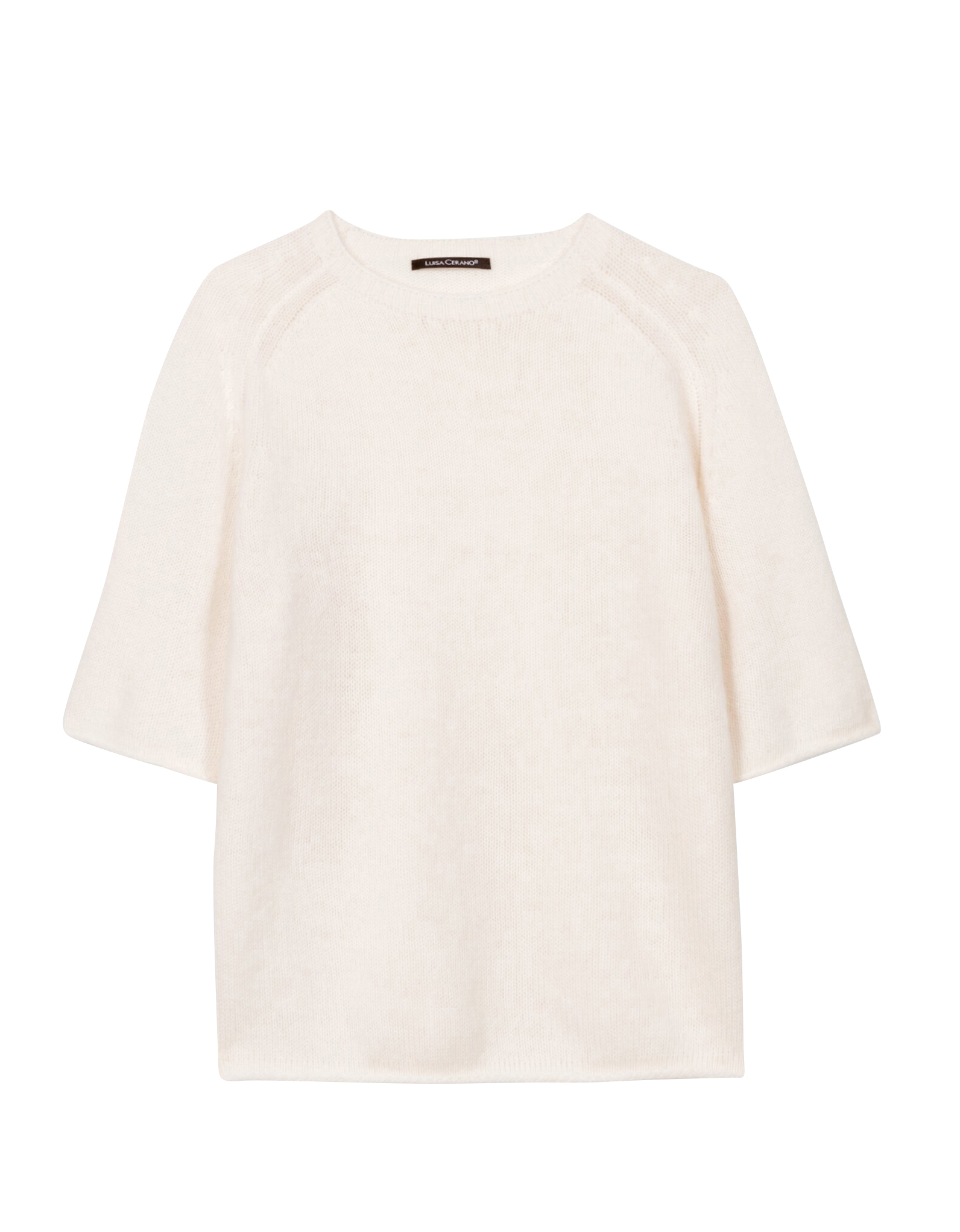 Luisa Cerano -  Pullover kurzarm cream
