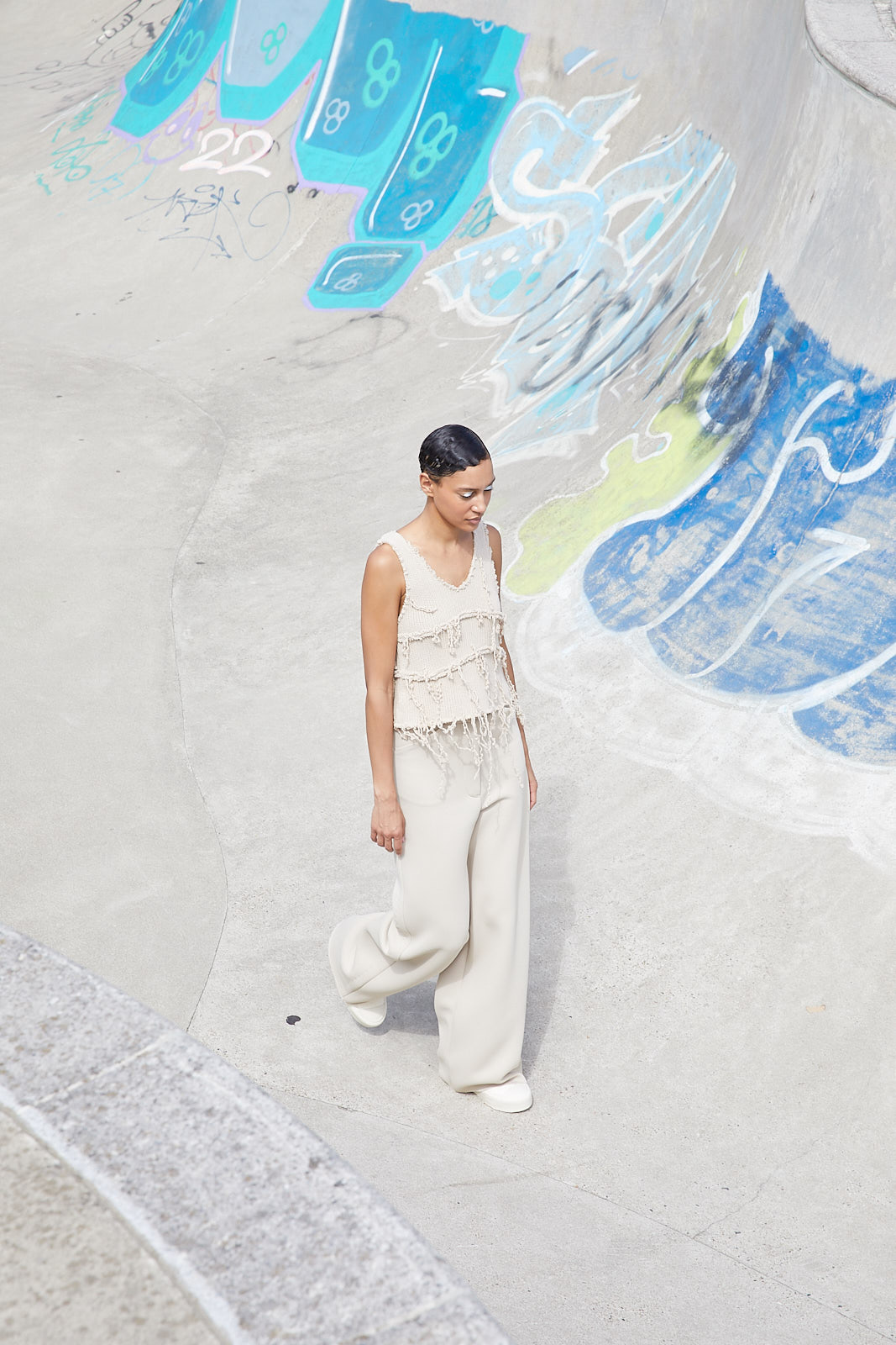 Uli Schneider - Stricktop mit Fransen