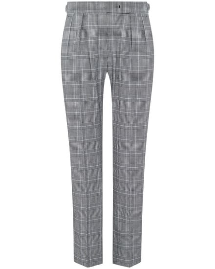 Max Mara - Karierte Hose aus Baumwollkrepp