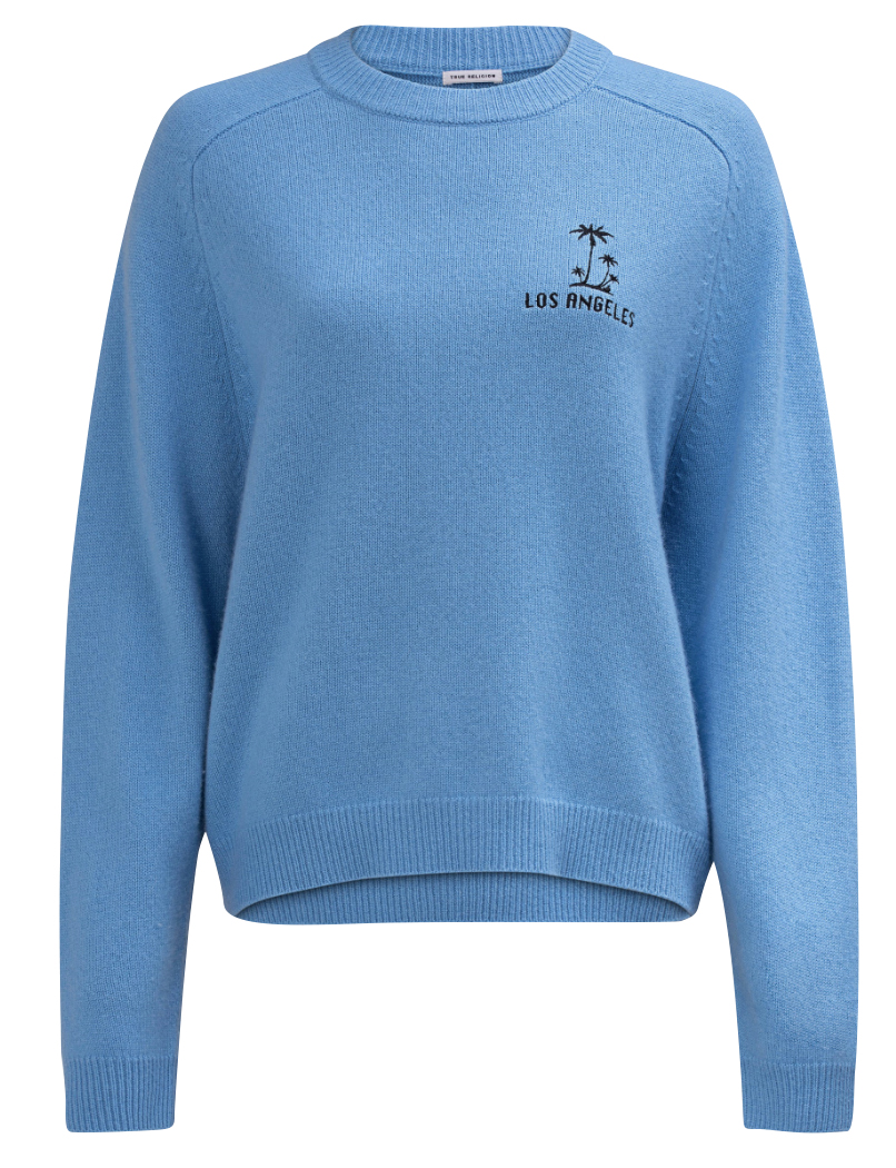 True Religion - Stricksweater blau