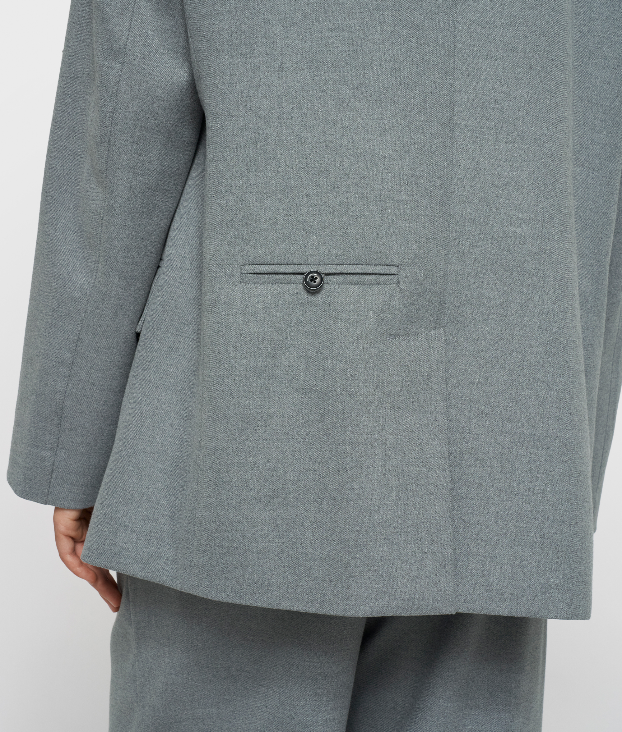 10 Days - Oversize Blazer Grau aus Viskose-Mix