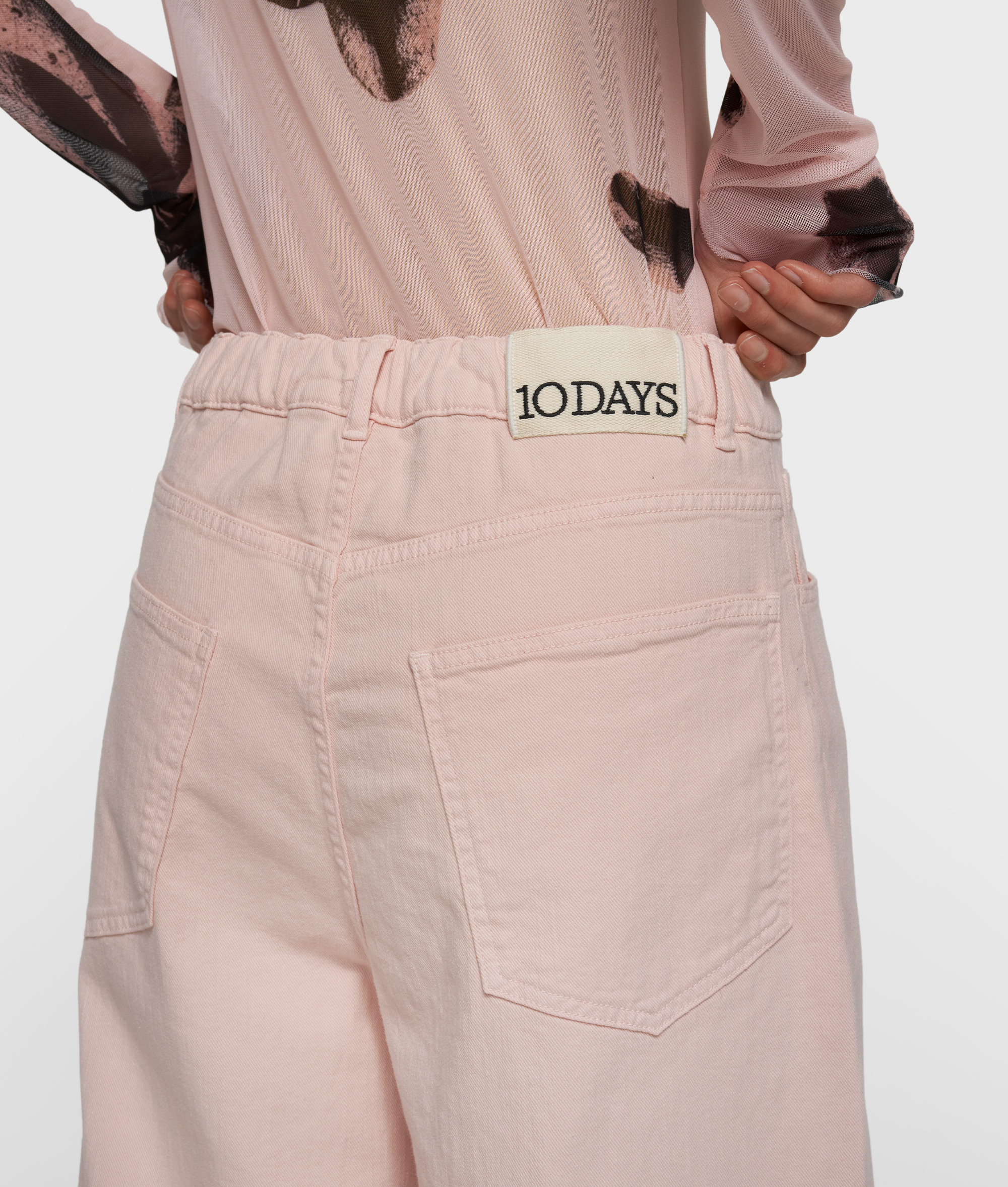 10 Days - Wide Pants Twill Powder Baumwoll-Twill