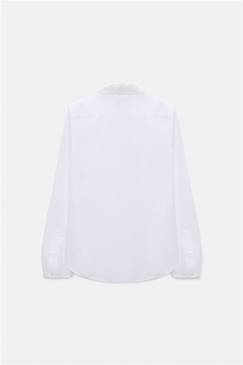 Dorothee Schumacher - Bluse mit Blütenkragen pure white