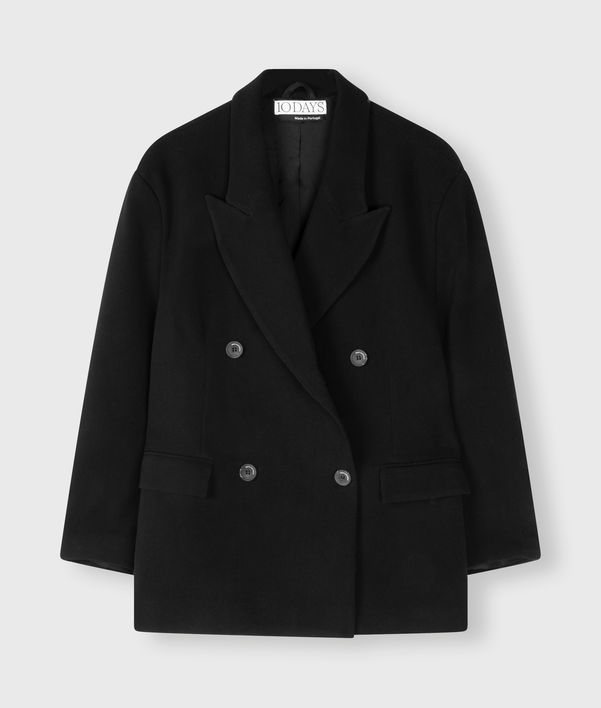10 Days - Oversized Blazer Schwarz Krepp