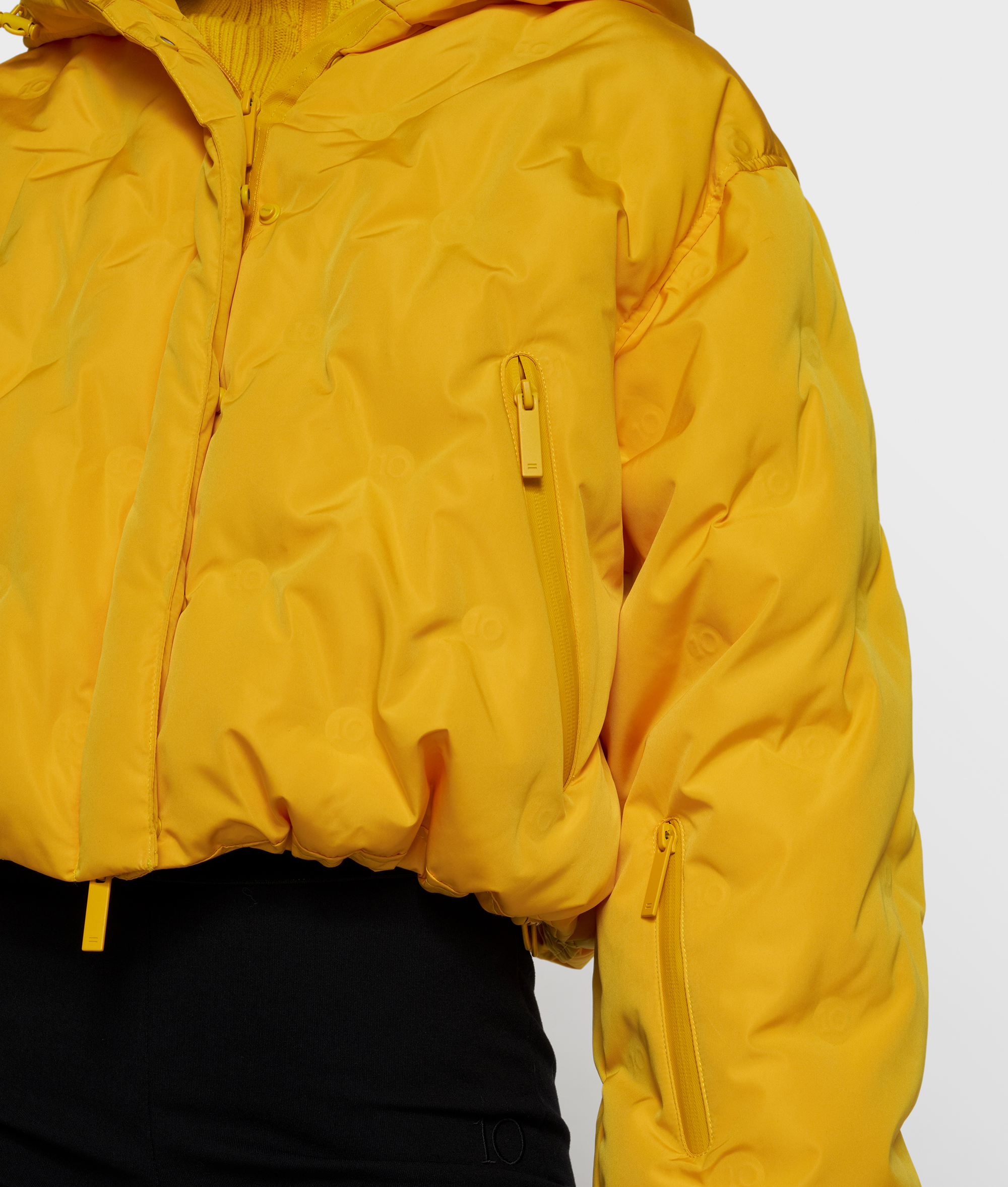 10DAYS - Wattierte Jacke Bright Mango aus recyceltem Polyester