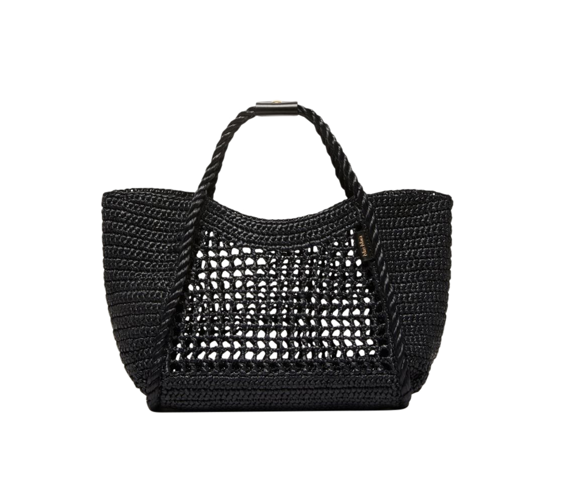 Max Mara - Tasche aus handgehäkeltem Bast